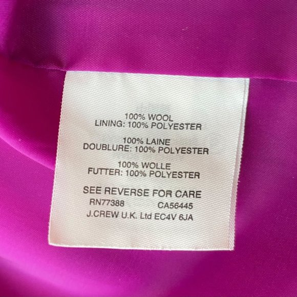J. Crew Purple Sleeveless Wool Dress - NWT - Picture 5 of 5